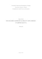 prikaz prve stranice dokumenta Programsko rješenje za prijavu diplomskih i završnih radova