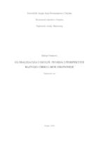 prikaz prve stranice dokumenta Globalizacija i okoliš: teorija i perspektive razvoja cirkularne ekonomije