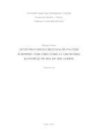 prikaz prve stranice dokumenta Okvir provođenja regionalne politike Europske Unije i Hrvatske za vremensko razdoblje od 2014. do 2020. godine