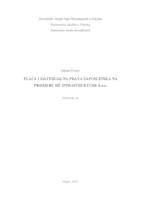 prikaz prve stranice dokumenta Plaća i materijalna prava zaposlenika na primjeru HŽ infrastrukture d.o.o.