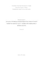 prikaz prve stranice dokumenta Analiza informacijskih prijetnji i mogućnosti njihovog rješavanja u mobilnim uređajima i aplikacijama