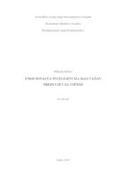 prikaz prve stranice dokumenta Emocionalna inteligencija kao važan preduvjet za uspjeh