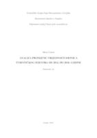 prikaz prve stranice dokumenta Analiza promjene vrijednosti dionica turističkog sektora od 2014. do 2018. godine