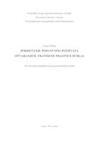 prikaz prve stranice dokumenta POKRETANJE POSLOVNOG POTHVATA OTVARANJEM FRANŠIZNE PRAONICE RUBLJA