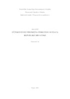 prikaz prve stranice dokumenta Učinkovitost promjena Poreznog sustava Republike Hrvatske