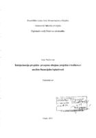 prikaz prve stranice dokumenta Inicijalizacija projekta: procjena obujma projekta i troškova i analiza financijske isplativosti