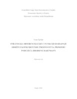 prikaz prve stranice dokumenta Strategija diferencijacije u funkciji izgradnje održive konkurentske prednosti