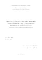 prikaz prve stranice dokumenta Kretanje javnog duga Republike Hrvatske i zemalja Europske Unije u promatranom razdoblju od 2009. do 2013. godine