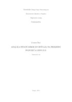prikaz prve stranice dokumenta Analiza financijskih izvještaja na primjeru poduzeća Ledo d.d.