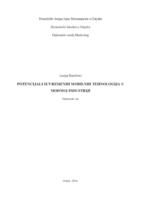 prikaz prve stranice dokumenta Potencijali suvremenih mobilnih tehnologija u modnoj industriji