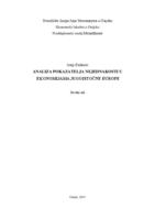 prikaz prve stranice dokumenta Analiza pokazatelja nejednakosti u ekonomijama jugoistočne Europe