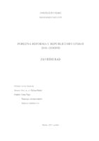 prikaz prve stranice dokumenta Porezna reforma u Republici Hrvatskoj 2016. godine