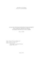 prikaz prve stranice dokumenta Analysis of the human resource management functions in Sound of Vienna Konzertveranstaltungs GmbH