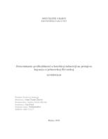 prikaz prve stranice dokumenta Determinate profitabilnosti u hotelskoj industriji na primjeru županija u primorskoj Hrvatskoj