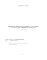 prikaz prve stranice dokumenta Liberalna teorija manjinskih prava na primjeru položaja Roma u Republici Hrvatskoj