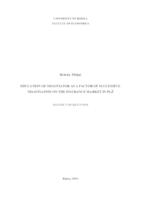 prikaz prve stranice dokumenta Education of negotiator as a factor of successful negotiation on the insurance market in PGŽ