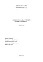 prikaz prve stranice dokumenta Organizacija rada u poduzeću HŽ Infrastruktura d.o.o.