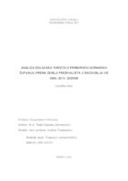 prikaz prve stranice dokumenta Analiza dolazaka turista u Primorsko-goransku županiju prema zemlji prebivališta u razdoblju od 2009.-2014. godine
