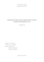 prikaz prve stranice dokumenta Računovodstvena analiza financijskog izvješća poduzeća Eko-Murvica d.o.o.