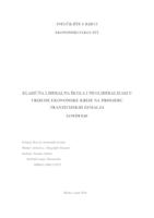 prikaz prve stranice dokumenta Klasična liberalna škola i neoliberalizam u vrijeme ekonomske krize na primjeru tranzicijskih zemalja