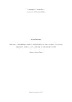 prikaz prve stranice dokumenta The role of foreign direct investment in the global financial crisis on the example of the EU member states