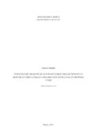 prikaz prve stranice dokumenta Strategije smanjivanja financijske isključenosti u Republici Hrvatskoj i odabranim zemljama Europske unije