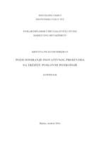 prikaz prve stranice dokumenta Pozicioniranje inovativnog proizvoda na tržištu poslovne potrošnje