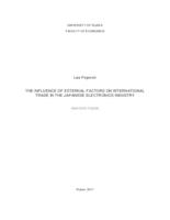 prikaz prve stranice dokumenta The influence of external factors on international trade in the Japanese electronics industry