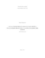 prikaz prve stranice dokumenta Uloga instrumenata regulacije tržišta financijskih proizvoda u globalnoj krizi 2008. godine