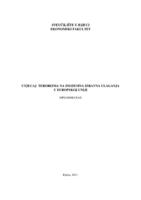 prikaz prve stranice dokumenta Utjecaj terorizma na inozemna izravna ulaganja u Europskoj uniji