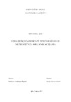 prikaz prve stranice dokumenta STRATEŠKO MJERENJE PERFORMANSI U NEPROFITNIM ORGANIZACIJAMA