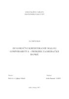prikaz prve stranice dokumenta DUGOROČNO KREDITIRANJE MALOG GOSPODARSTVA – PRIMJER ZAGREBAČKE BANKE