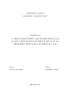 prikaz prve stranice dokumenta UTJECAJ RAČUNOVODSTVENIH POLITIKA NA IZGLED FINANCIJSKIH IZVJEŠTAJA NA PRIMJERU PODUZEĆA PODRAVKA D.D.