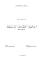 prikaz prve stranice dokumenta ADEKVATNOST CILJANJA INFLACIJE KAO STRATEGIJE EUROSISTEMA U VRIJEME RECESIJE