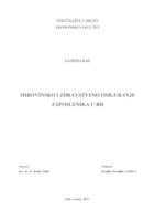 prikaz prve stranice dokumenta MIROVINSKO I ZDRAVSTVENO OSIGURANJE ZAPOSLENIKA U RH