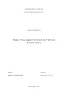 prikaz prve stranice dokumenta POSLOVNA KRIZA I INSOLVENTNOST KOMPANIJA