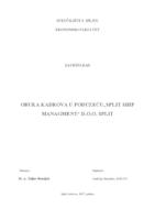 prikaz prve stranice dokumenta OBUKA KADROVA U PODUZEĆU„SPLIT SHIP MANAGMENT“ D.O.O, SPLIT