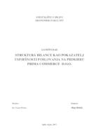 prikaz prve stranice dokumenta STRUKTURA BILANCE KAO POKAZATELJ USPJEŠNOSTI POSLOVANJA NA PRIMJERU PRIMA COMMERCE D.O.O.