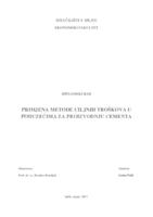 prikaz prve stranice dokumenta Primjena metode ciljnih troškova u poduzećima za proizvodnju cementa