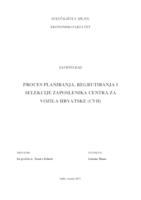 prikaz prve stranice dokumenta Proces planiranja, regrutiranja i selekcije zaposlenika Centra za vozila Hrvatske (CVH)