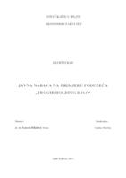 prikaz prve stranice dokumenta JAVNA NABAVA NA PRIMJERU PODUZEĆA „TROGIR HOLDING D.O.O“