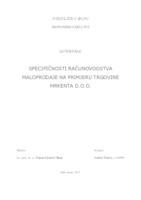 prikaz prve stranice dokumenta Specifičnost računovodstva maloprodaje na primjeru trgovine Mrkenta d.o.o.