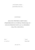 prikaz prve stranice dokumenta Analiza trendova kretanja performanse na temelju podataka iz financijskih izvještaja na primjeru Zračne luke Split