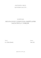 prikaz prve stranice dokumenta SEZONALNOST I STRUKTURA SMJEŠTAJNIH KAPACITETA U TURIZMU