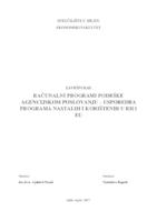 prikaz prve stranice dokumenta RAČUNALNI PROGRAMI PODRŠKE AGENCIJSKOM POSLOVANJU – USPOREDBA PROGRAMA NASTALIH I KORIŠTENIH U RH I EU