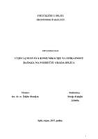 prikaz prve stranice dokumenta Utjecaj sustava komunikacije na efikasnost banaka na području grada Splita
