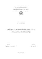 prikaz prve stranice dokumenta OPTIMIRANJE POSLOVNOG PROCESA U PEKARSKOJ PROIZVODNJI