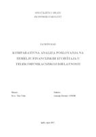 prikaz prve stranice dokumenta Komparativna analiza poslovanja na temelju financijskih izvještaja u telekomunikacijskoj djelatnosti