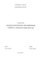 prikaz prve stranice dokumenta ANALIZA RAZVIJENOSTI MENADŽERSKIH VJEŠTINA U PODUZEĆU ERICSSON d.d.