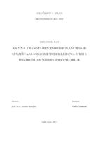 prikaz prve stranice dokumenta RAZINA TRANSPARENTNOSTI FINANCIJSKIH IZVJEŠTAJA NOGOMETNIH KLUBOVA U RH S OBZIROM NA NJIHOV PRAVNI OBLIK